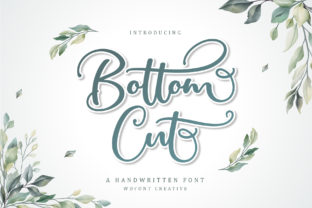 Bottom Cut: A Script Font for Editorial Design