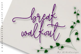 Break Walkout: A Classy Script Font That Elevates Real Small Business Branding