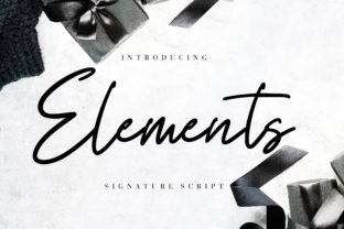 Elements: A Versatile Script Font for Editorial Design