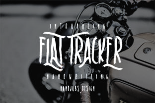 Flat Tracker: A Versatile Script Font for Editorial Design