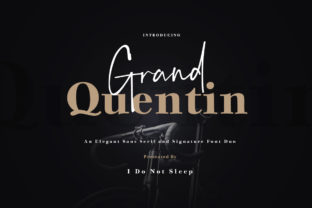 Grand Quentin Duo: A Retro-Inspired Font Duo for Real Small Business Branding