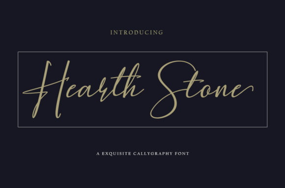 Hearth Stone: A Font for Timeless Editorial Elegance