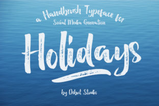 Holidays: A Modern Script Font for Bold Branding
