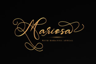 Mariosa: A Romantic Script Typeface for Handmade Creators