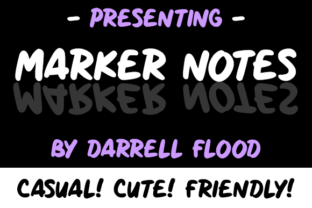 Marker Notes: A Friendly Font for Real Design Projects