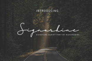 Signashine: A Beautiful Script Font for Handmade Creators