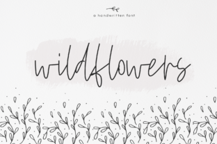 Wildflowers Script Font for Handmade Creators