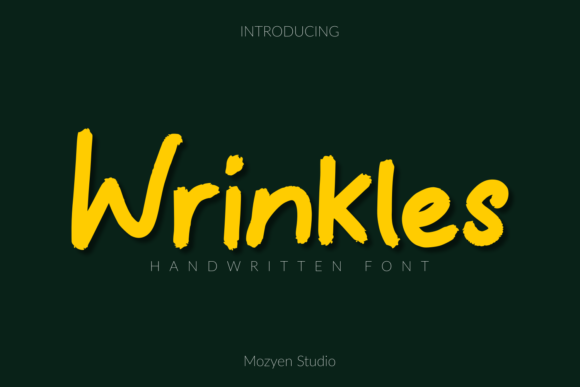 Wrinkles: A Font That Adds Character to Every Craft